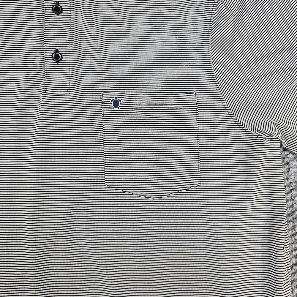 Simply Southern Polo Shirt Mens Large Striped Short Sleeve Stretch Golf Preppy